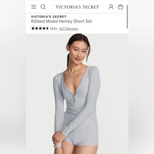 Victoria’s Secret modal henley set